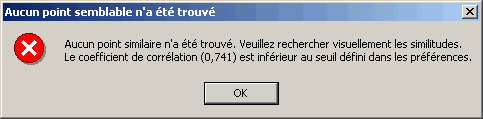Point de contrôle indéfinissable - Message Point de contrôle indéfinissable - Message