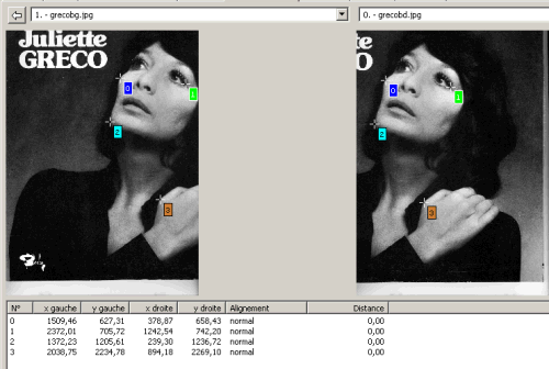 Cliquer pour agrandir Points de contrôle entre les 2 images du bas