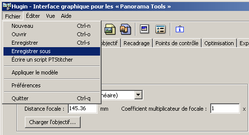 Enregistrement du projet Enregistrement du projet